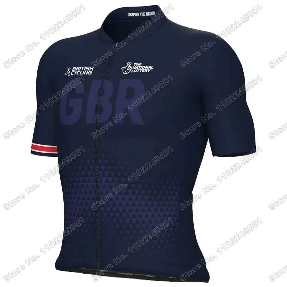 2025 GBR Team Cycling Jersey Long Sleeve World Champion Cycling Clothing Men Race Road Bike Shirts Bicycle jacket Torange