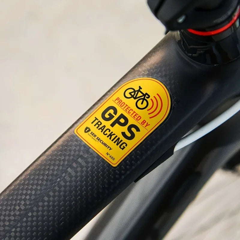 1set Bicycle GPS Sticker Scooter Motorcycle Anti-Theft Warning Sticker Tracking Reflective Waterproof Paster Bike Accessories