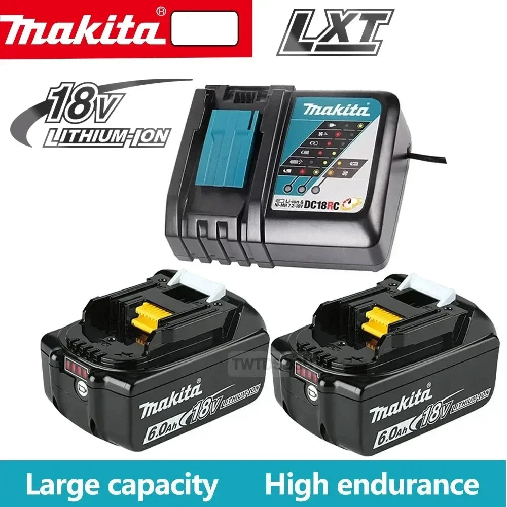 Original Makita 6Ah/5Ah/3Ah for Makita 18V Battery BL1830B BL1850B BL1850 BL1840 BL1860 BL1815 Replacement Lithium Battery