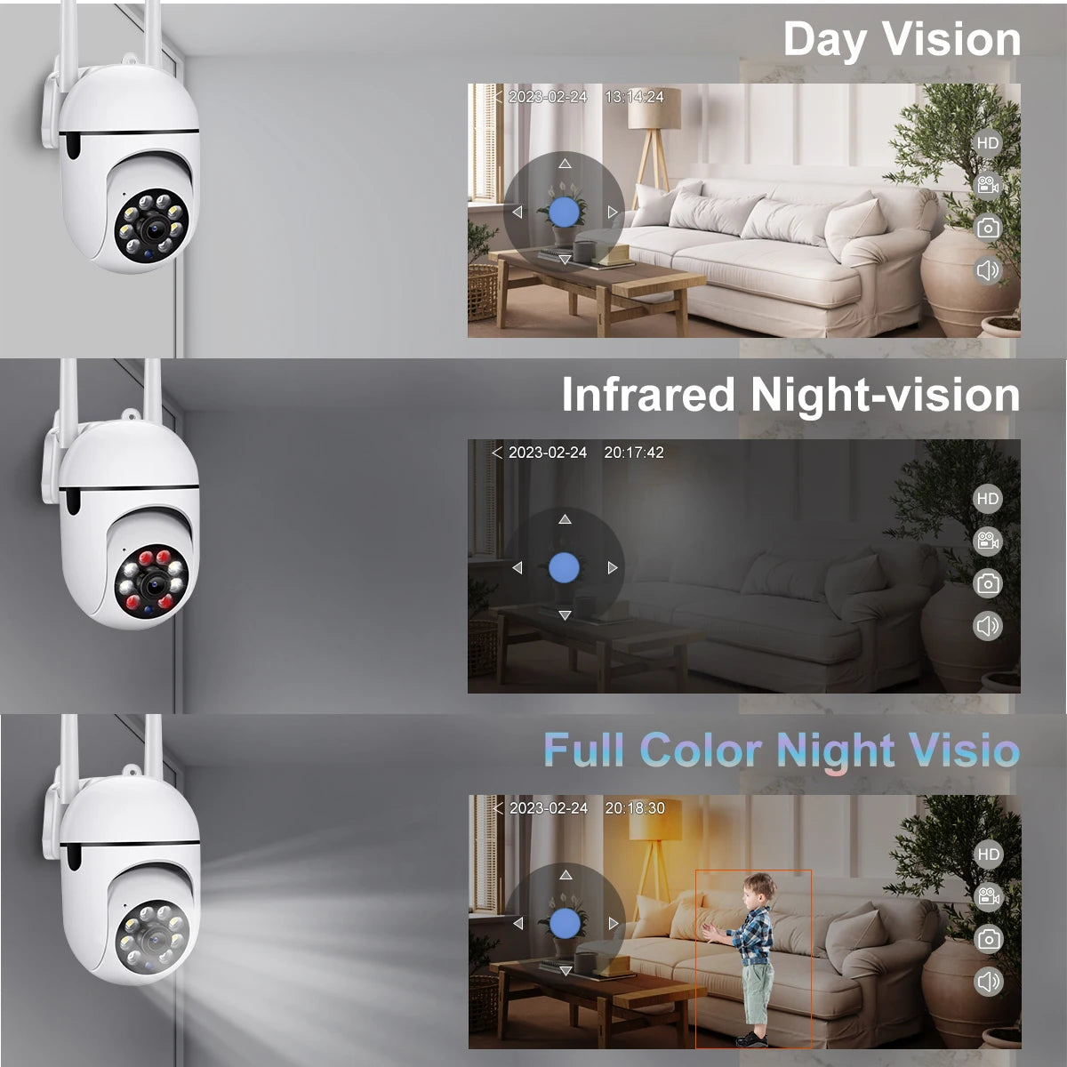 5G 2.4G Wifi Camera 1080P IP Outdoor 4X Zoom Wireless Security Protection Monitor AI Smart Tracking Surveillance Cameras Two-way