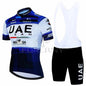 UAE Summer Cycling Jersey Set Men's Cycling Clothing Bicycle Short Sleeve Road Bike Clothes Suit Mtb Maillot Culotte Ciclismo Torange