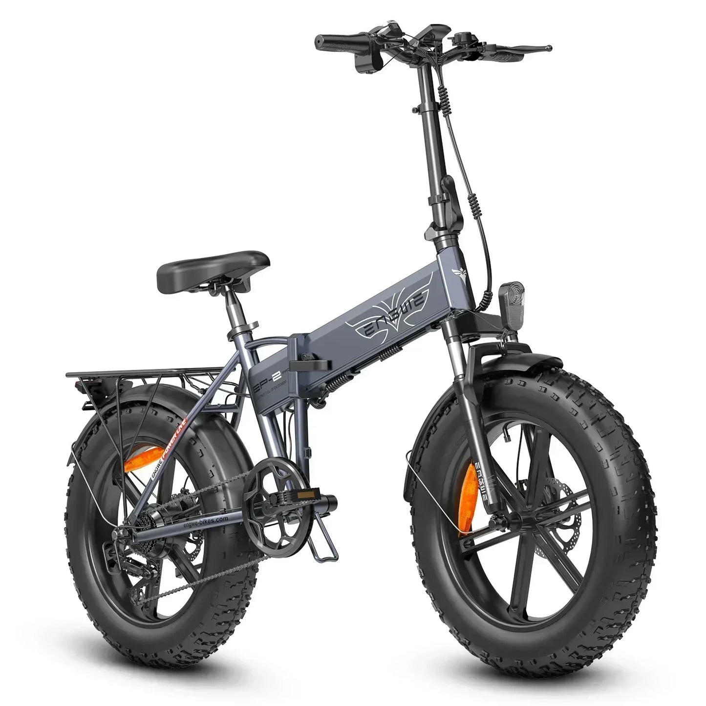 ENGWE Electric Bicycle 750W Powerful Motor 48V13AH Lithium Battery City Folding Electric Bike 20*4.0 Inch Fat Tire Snow E-bike