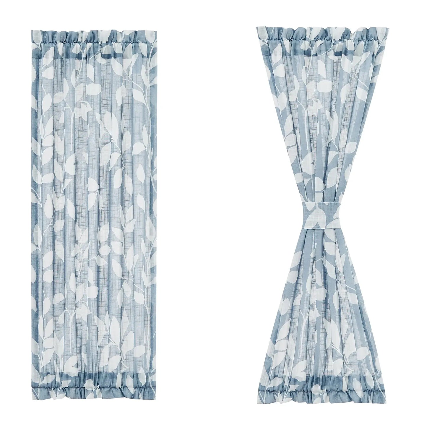 Rural air door curtain, kitchen, bedroom, half curtain, partition curtain, half shading window screen, and threading rod Torange
