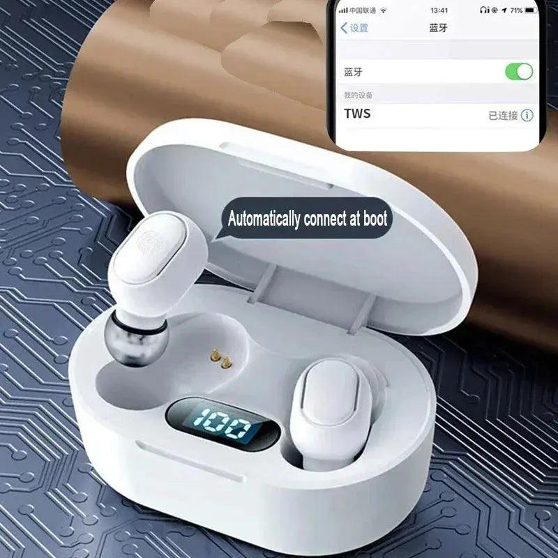 Original E7S Wireless Bluetooth Headset with Mic LED Display Earbuds for iPhone Xiaomi TWS Earphone Bluetooth Headphones earbuds Torange