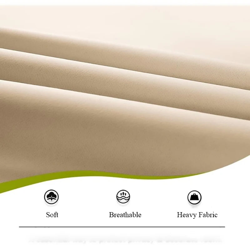 Blackout French Door Curtain Soft Fabric Rod Pocket High Shading Glass Window Drapes Full Front Door Curtains 1 Piece