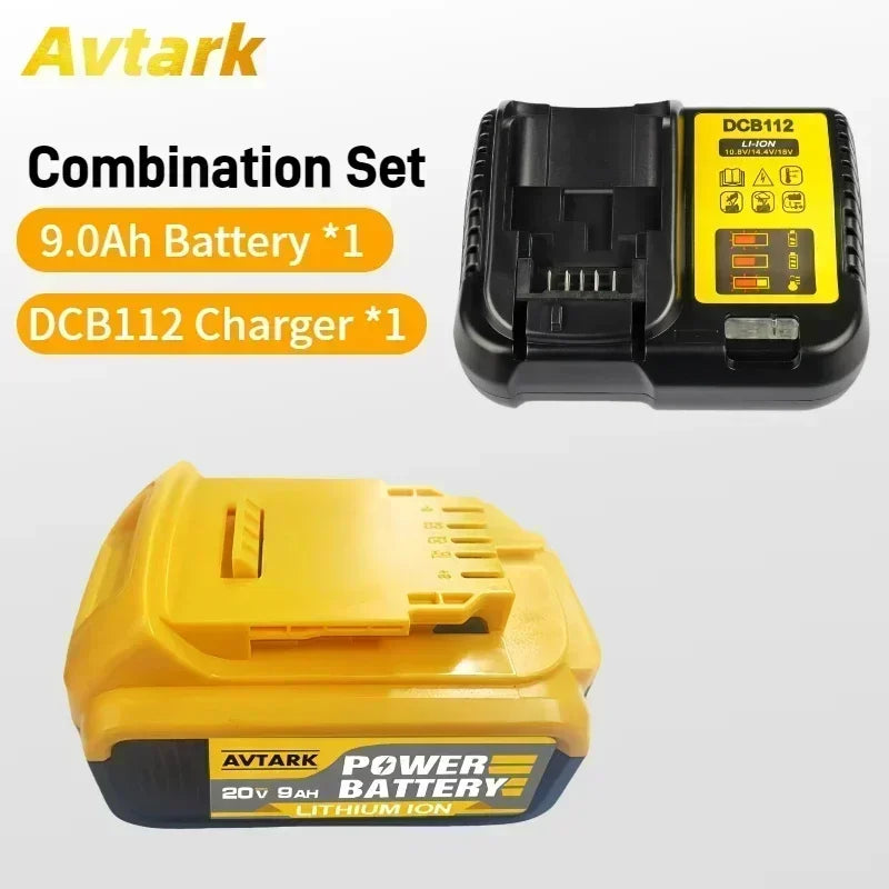 100% Original DCB200 12.0Ah Replacement 20V Battery For Dewalt  replacing lithium batteries 18V DCB184 DCB206 DCB205 DCB204-2