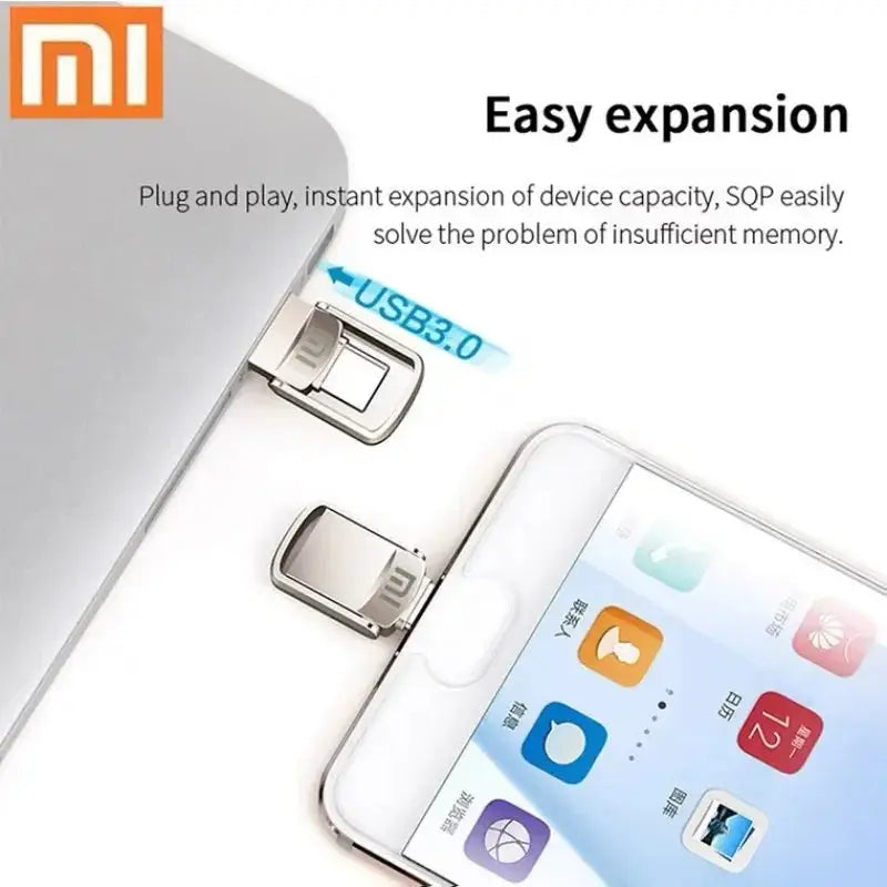 Xiaomi U Disk 2TB USB 3.1 Type-C Interface 1TB 256GB 128GB 512GB Mobile Phone Computer Mutual Transmission Portable USB Memory - Torange