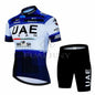 UAE Summer Cycling Jersey Set Men's Cycling Clothing Bicycle Short Sleeve Road Bike Clothes Suit Mtb Maillot Culotte Ciclismo Torange