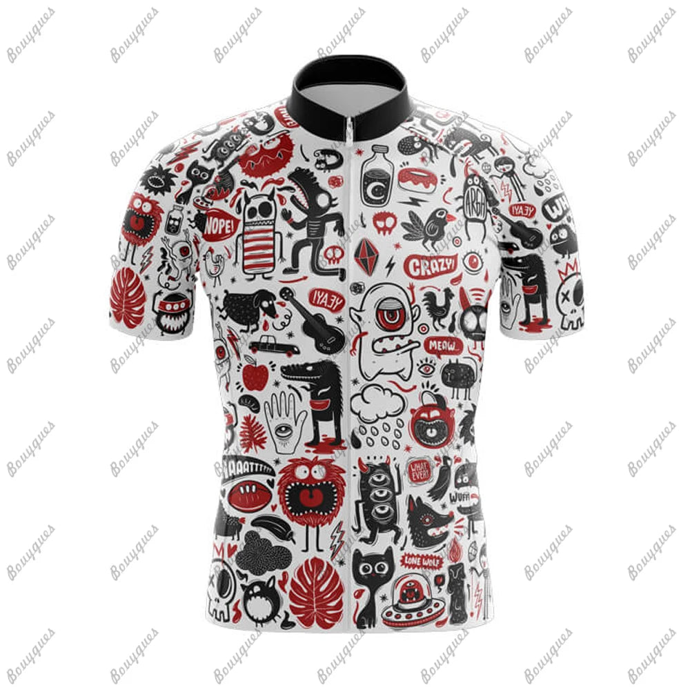 Comics Team Men Cycling Jersey MTB Maillot Bike Shirt Downhill Jersey High Quality Pro Team Tricota Mountain Bicycle Clothing Torange