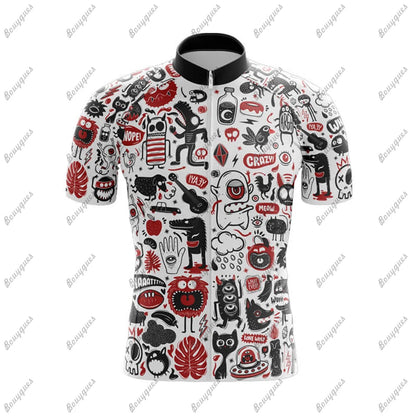 Comics Team Men Cycling Jersey MTB Maillot Bike Shirt Downhill Jersey High Quality Pro Team Tricota Mountain Bicycle Clothing Torange