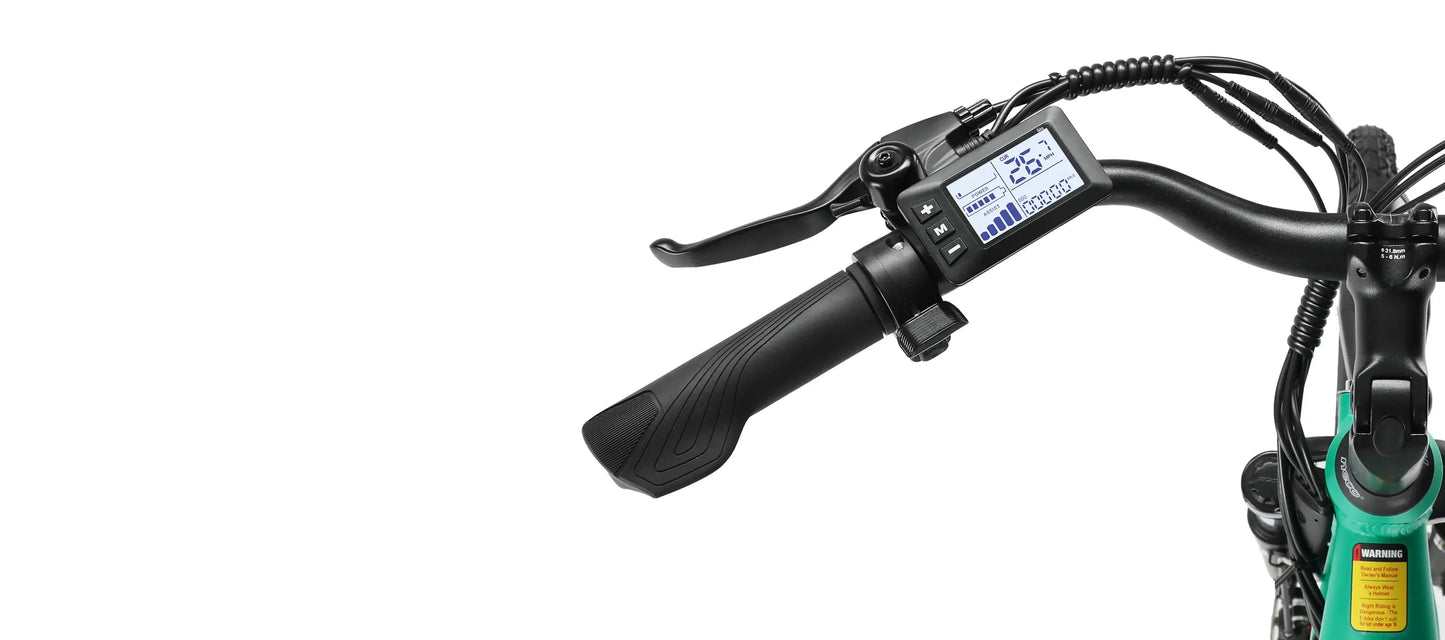 TESWAY E Bike For Adults 500W Motor 48V 12AH Battery 27.5*2.4-inch Tires 40km/h Max Speed 90km Range Mechanical Disc Brakes