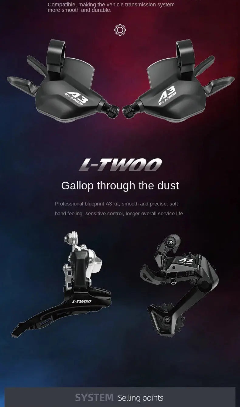 FJ Bend High Carbon Steel Variable Speed Wind Shock Absorber Road Bike Torange