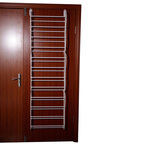12 Layers Wall-mounted Style Home Shoe Rack White - Torange