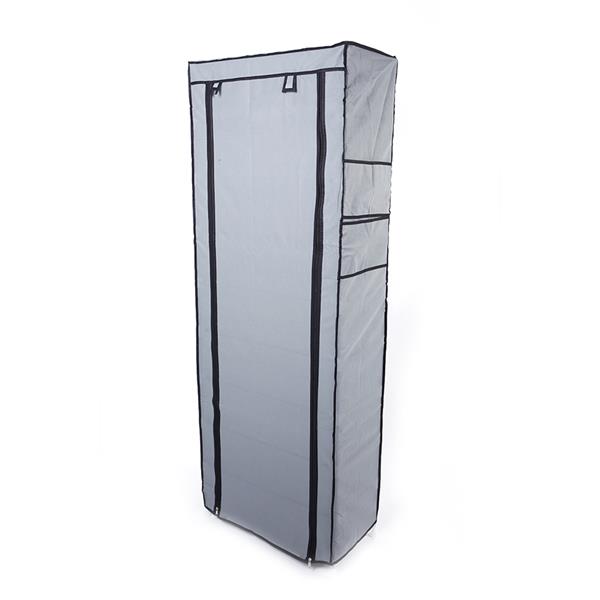 Fashionable Room-saving 9 Lattices Non-woven Fabric Shoe Rack Gray - Torange