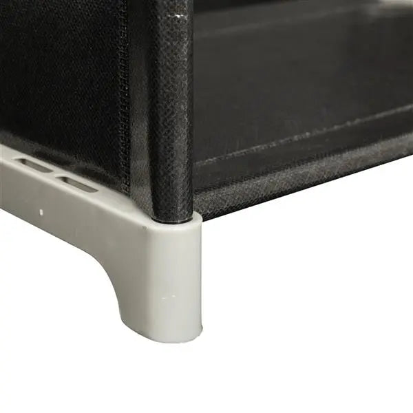 Multifunctional Assembled 3 Tiers 9 Compartments Storage Shelf Black - Torange