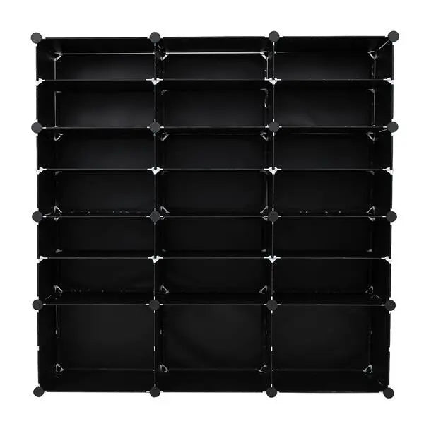 Portable Shoe Rack Organizer 48 Pair Tower Shelf Storage Cabinet Stand Expandable for Heels, Boots, Slippers， 8 Tier Black - Torange