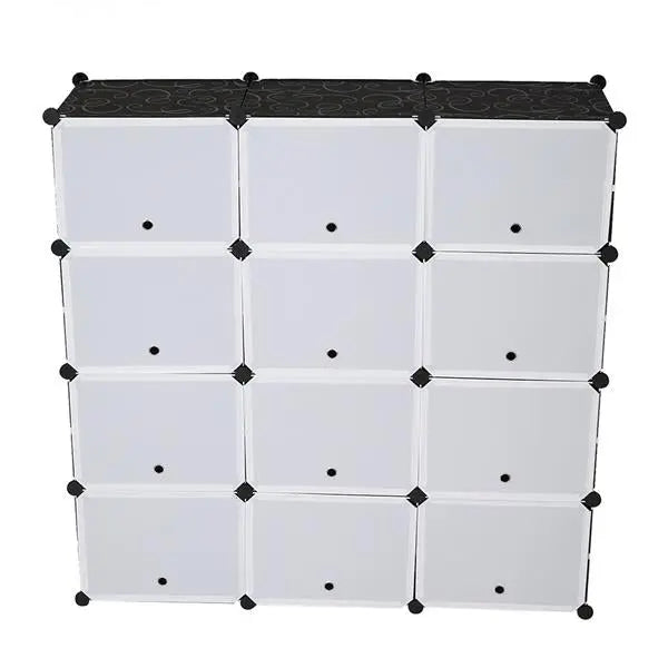 Portable Shoe Rack Organizer 48 Pair Tower Shelf Storage Cabinet Stand Expandable for Heels, Boots, Slippers， 8 Tier Black - Torange