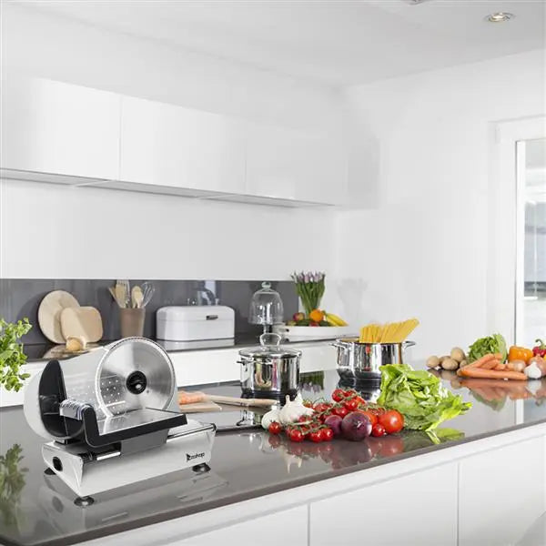Semi-automatic Belt Cutter Deli Food Machine Home Deli Food Slicer. SL526 110V/150W 7.5" - Torange